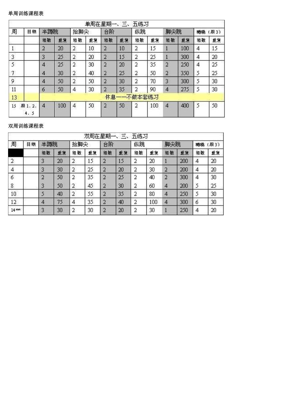 美国著名弹跳力训练(附图,计划表)_第4页