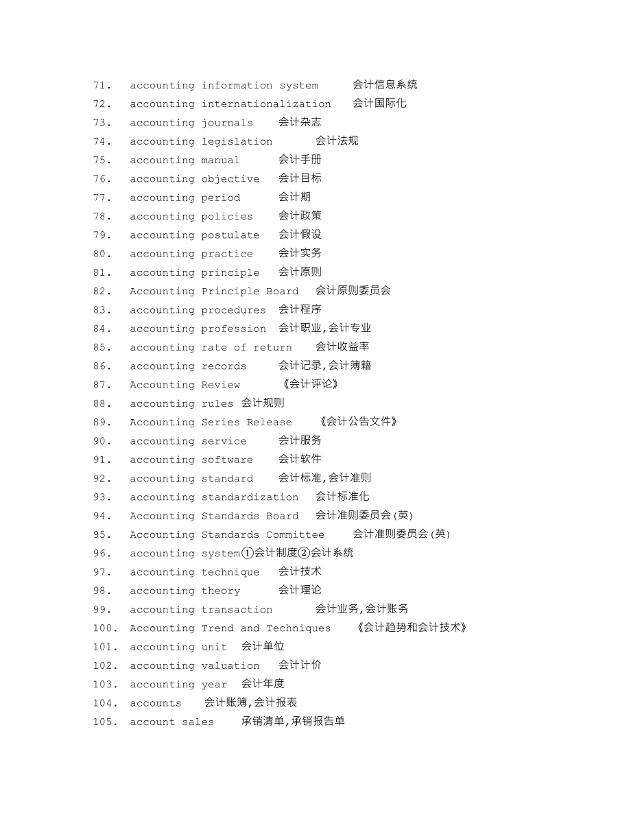 最新词典级会计英语词汇大全 卷1_第3页