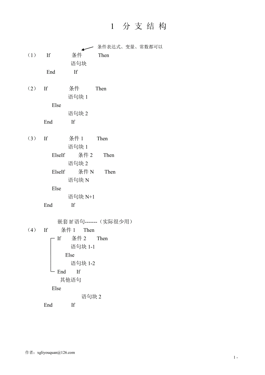 Visual Basic高手语法整理篇_第1页