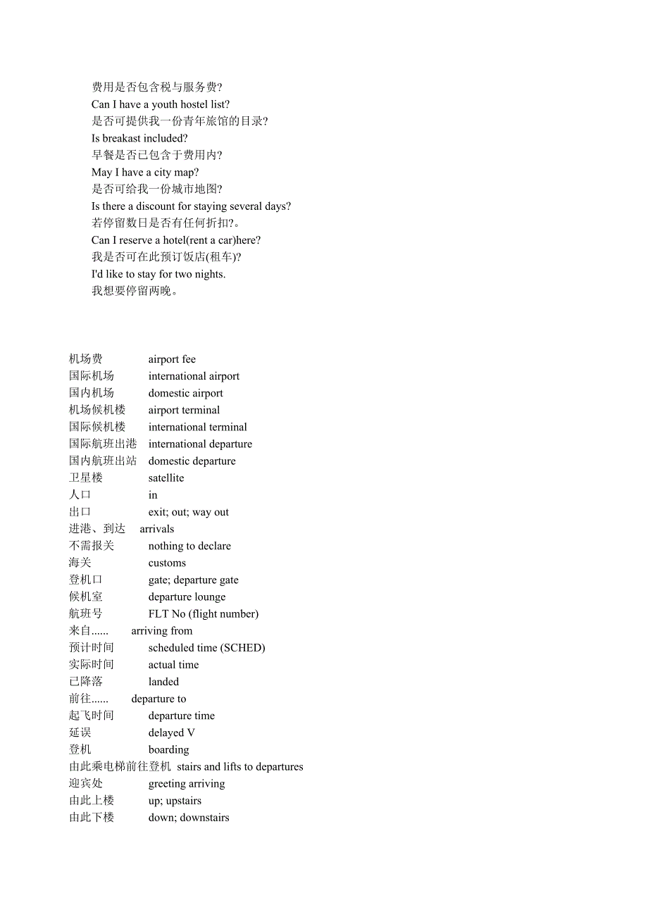 机场实用英语口语(重要)_第4页