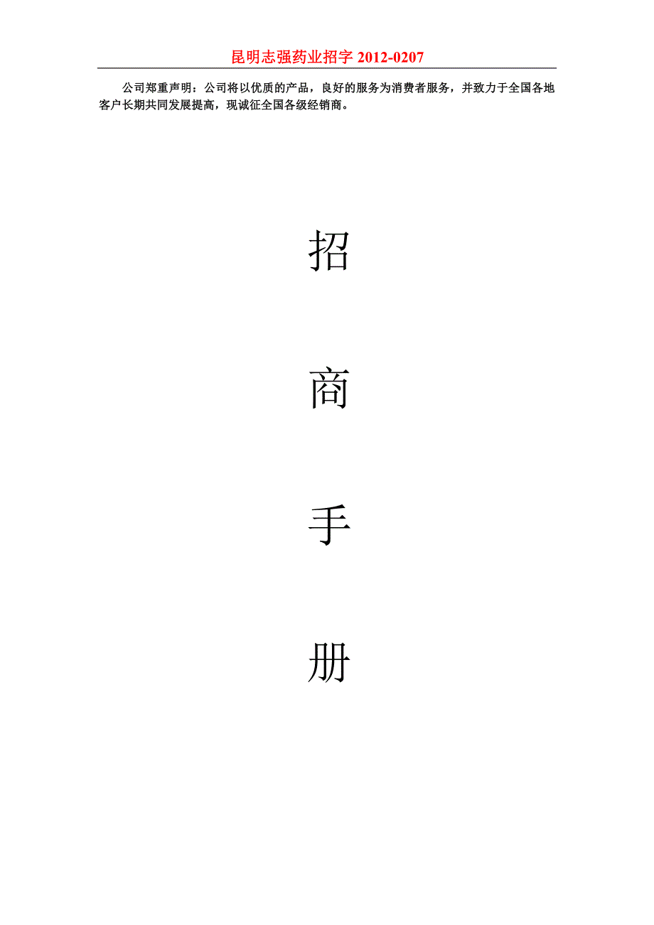 招商手册模板_第1页