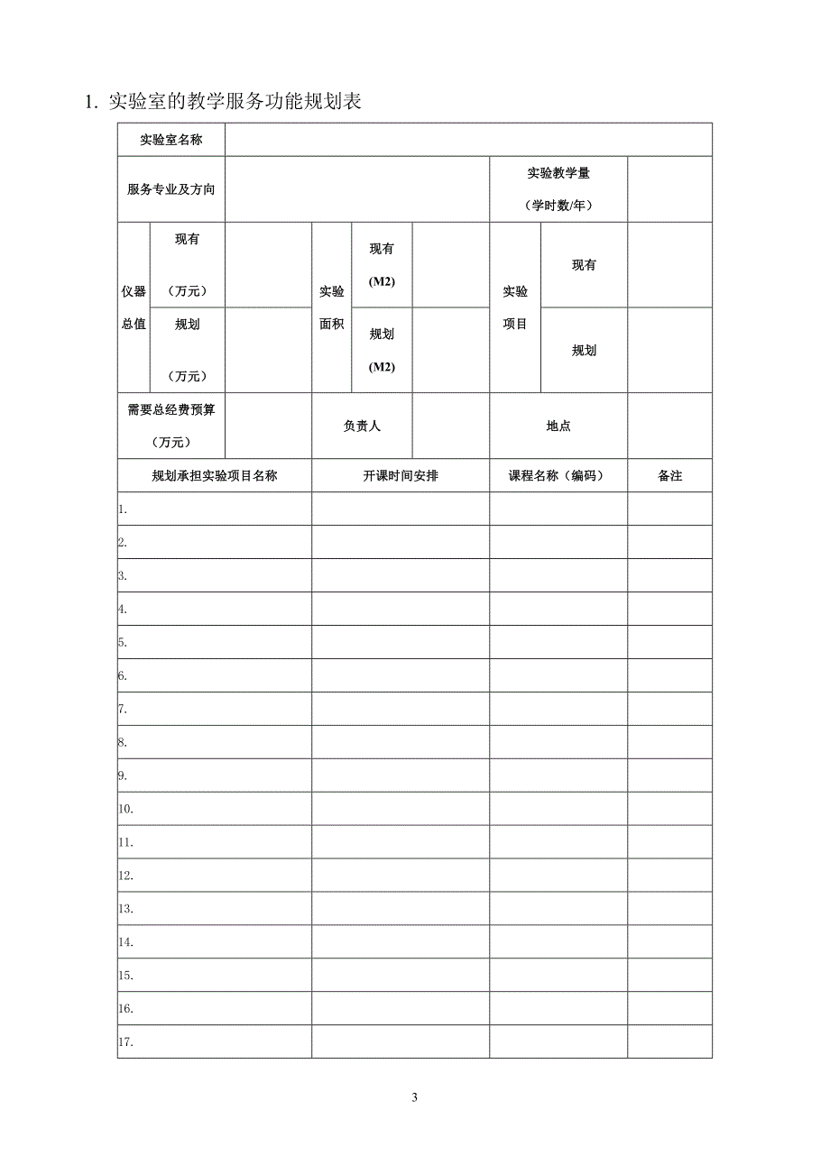 实验室建设规划(模板)_第3页