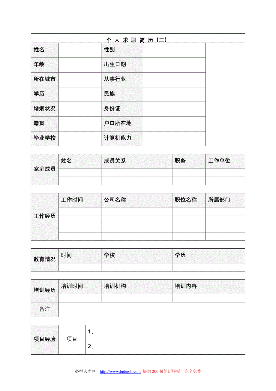 应届毕业生求职简历模板全集_第4页