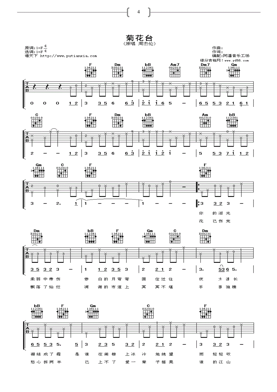 吉他谱子总合集 增强版_第4页