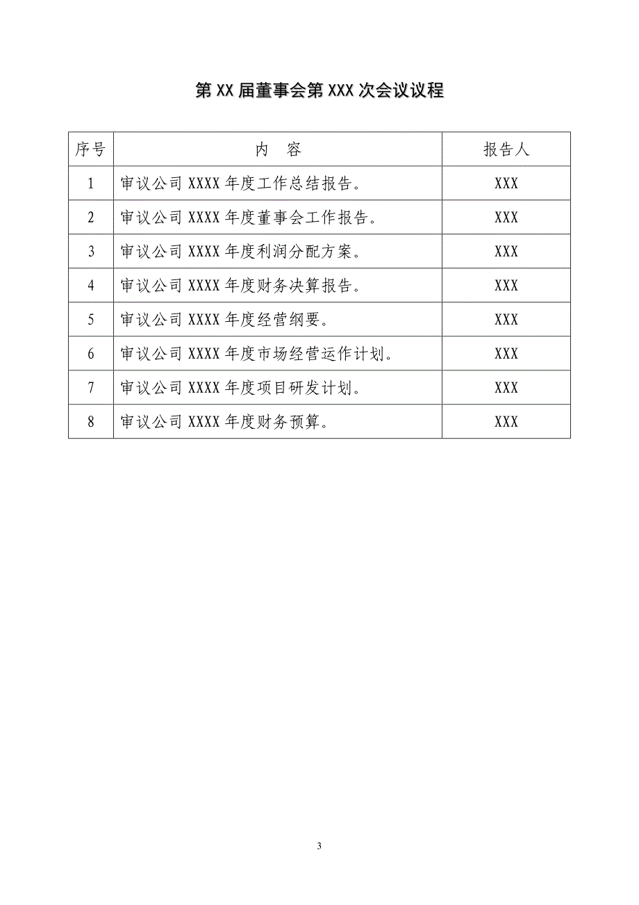 股东会、董事会、监事会会议通知、会议材料、决议及表决票模板_第4页