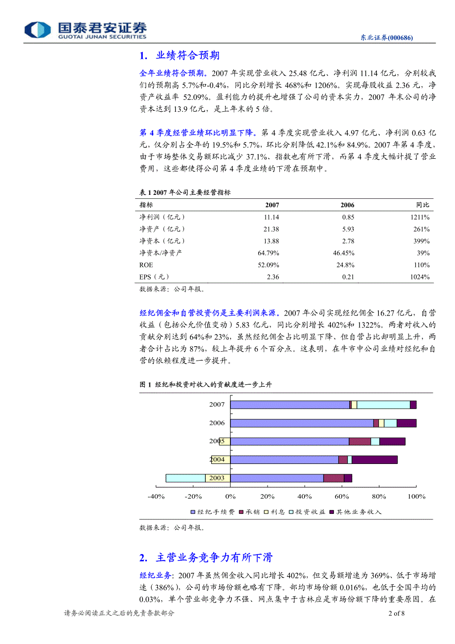 东北证券（国泰君安）-年报点评-07年报点评_第2页