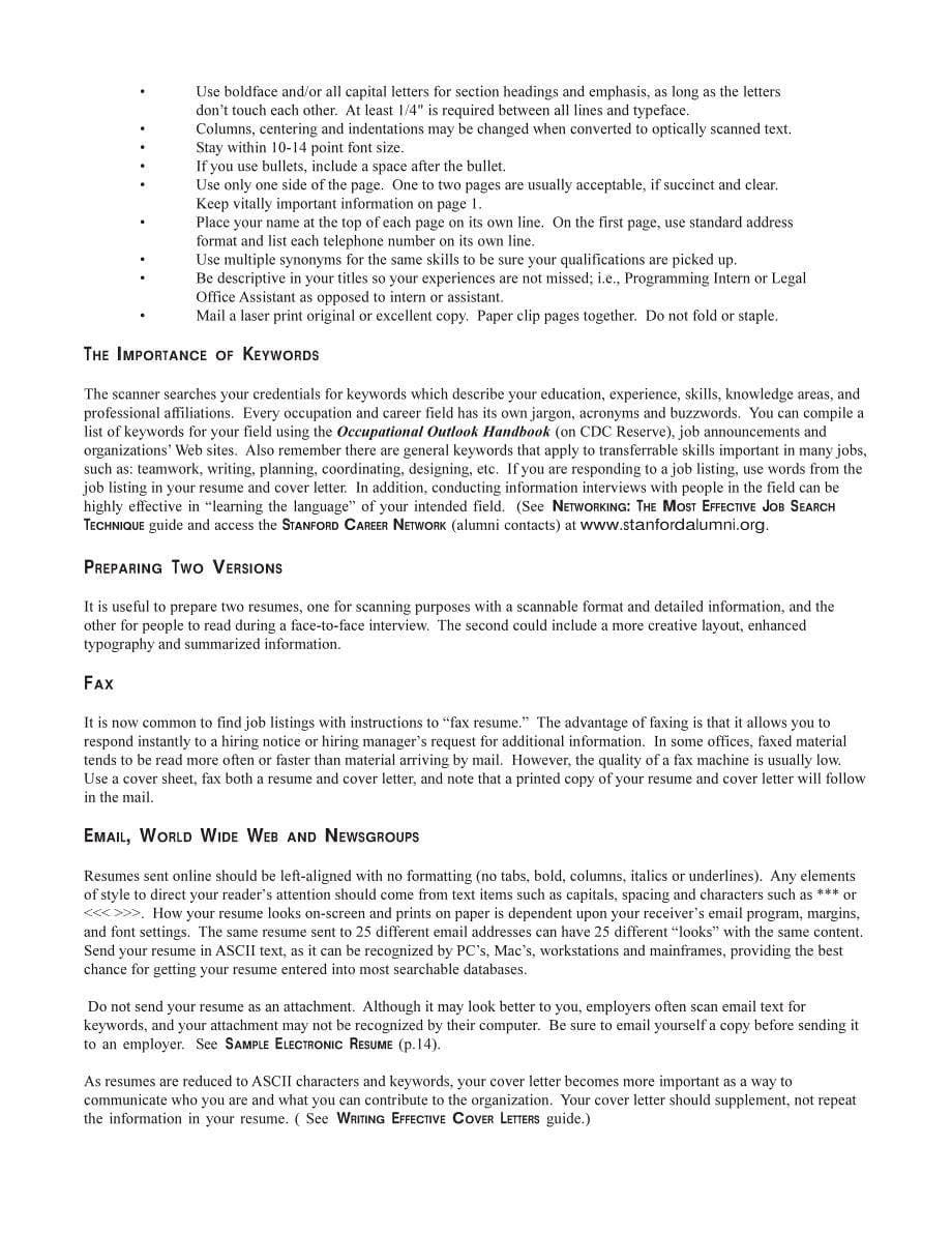 Stanford Resume Guide_第5页