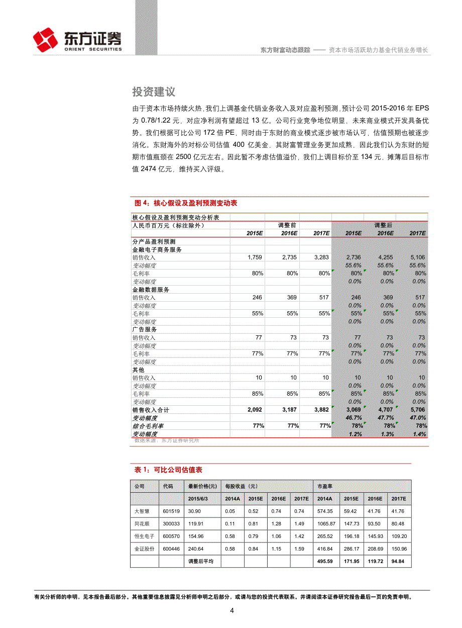 东方财富跟踪报告：资本市场活跃助力基金代销业务增长_第4页