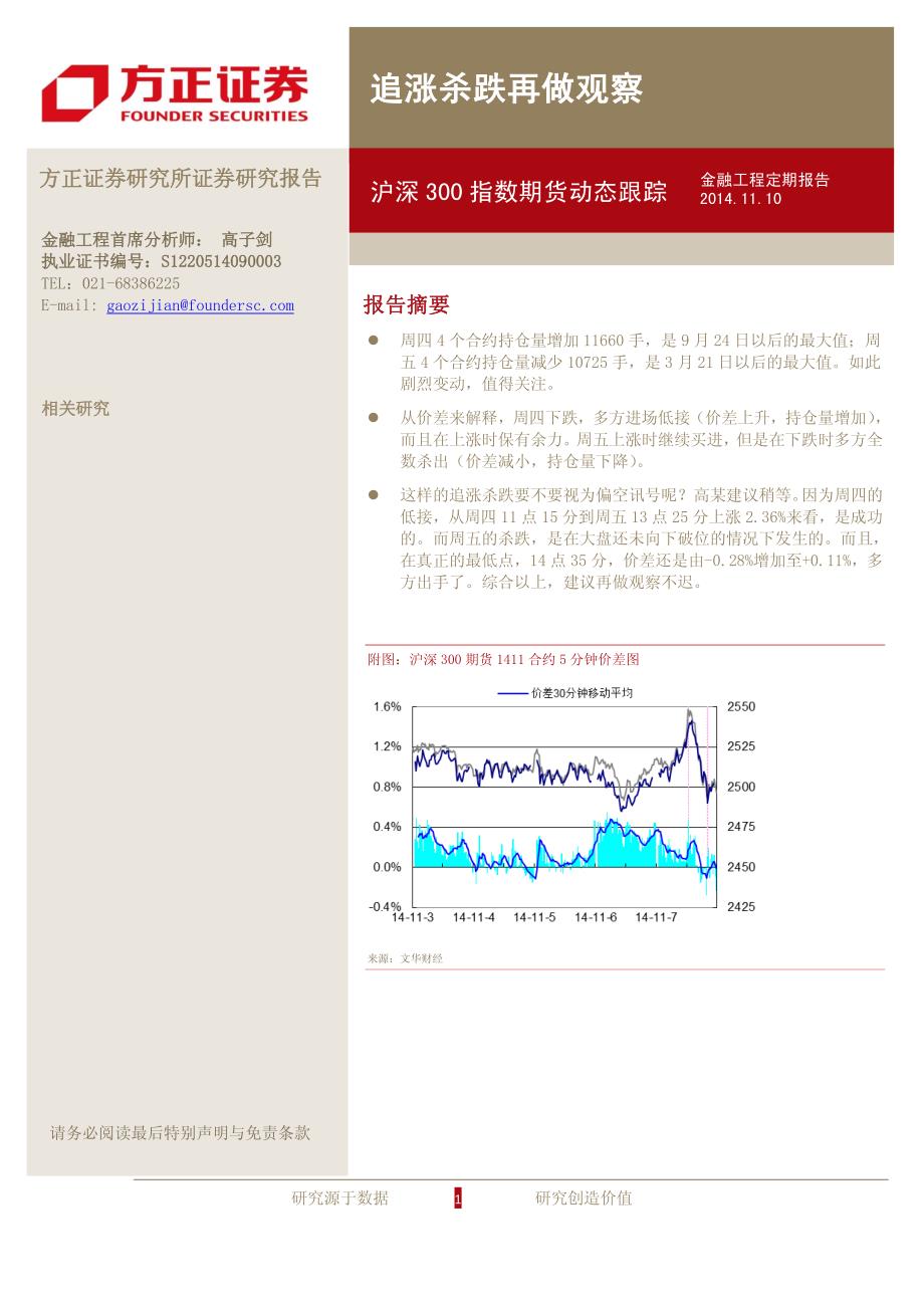 沪深300期货-追涨杀跌再做观察_第1页