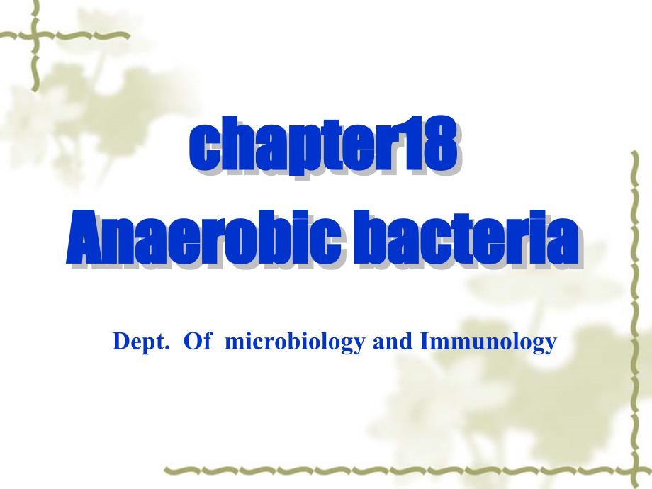 anaerobic Bacteria