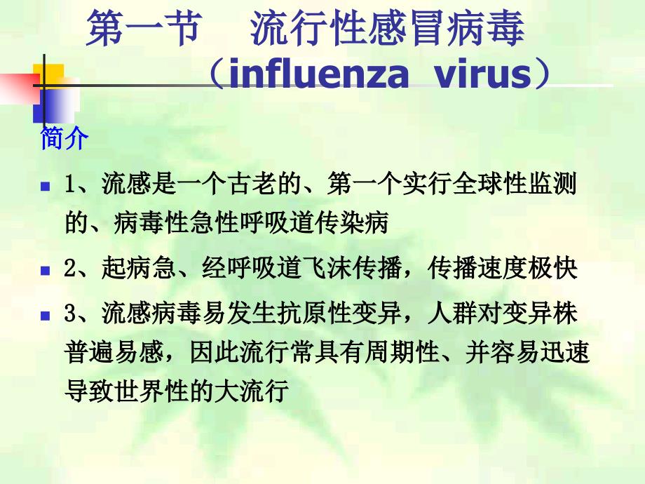 呼吸道病毒（钟2）－微生物与免疫学课件_第3页