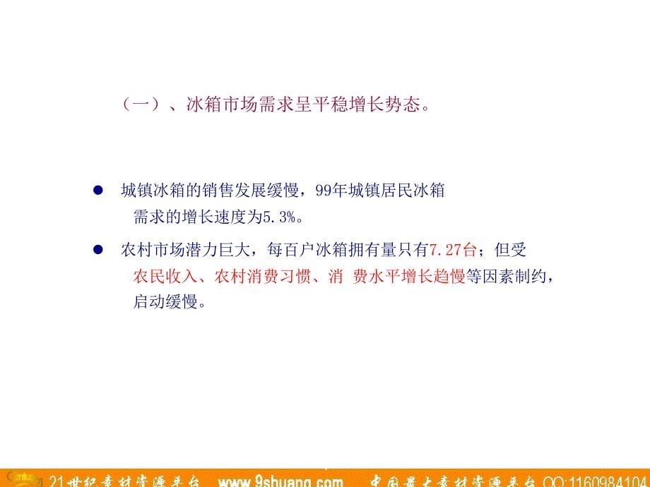 广东省广-科龙容声冰箱1市场分析_第5页