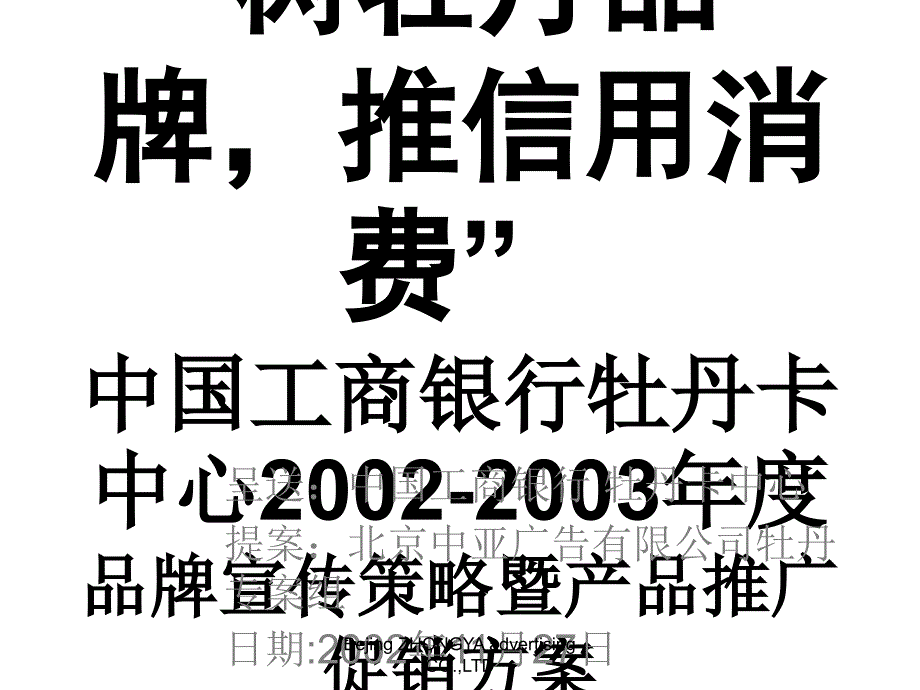 中国工商银行牡丹卡中心品牌宣传策略暨产品推广促销方案_第2页