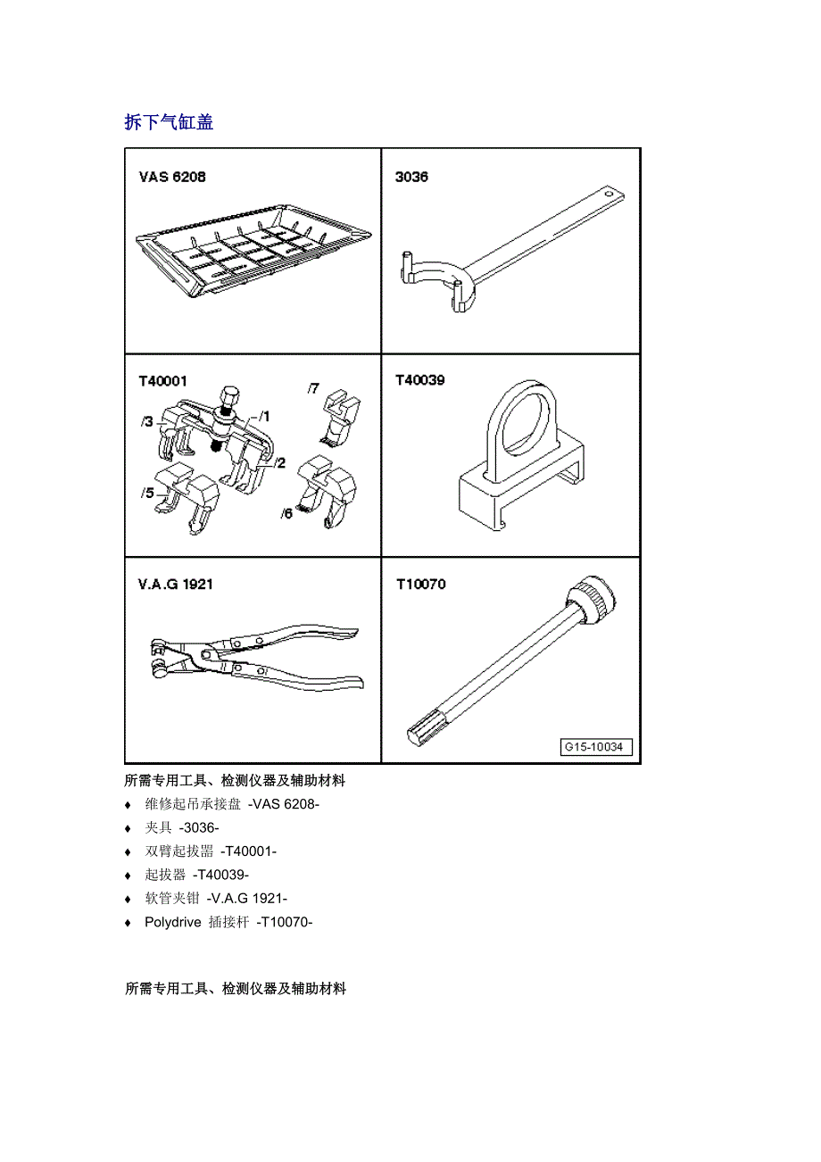4缸直喷2.0I涡轮增压发动机机械结构－拆下气缸盖_第1页