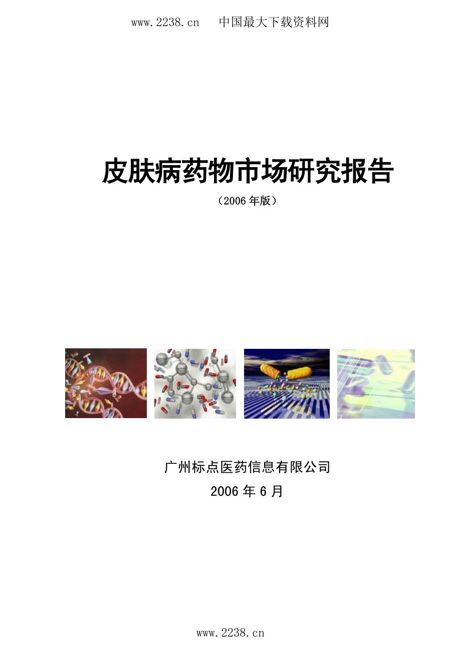 皮肤病药物市场研究报告(pdf66)_第1页