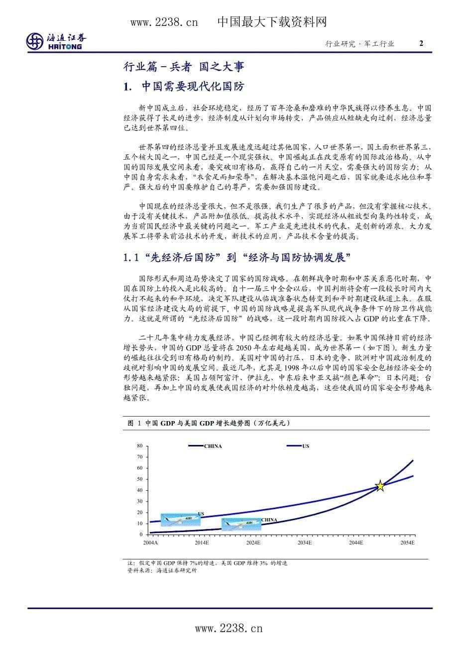 海通证券-军工行业-未来二十是军工发展的战略机遇期30更新版pdf27_第5页