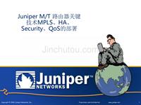 Juniper  MT  路由器关键技术MPLS HA Security Qos的部署