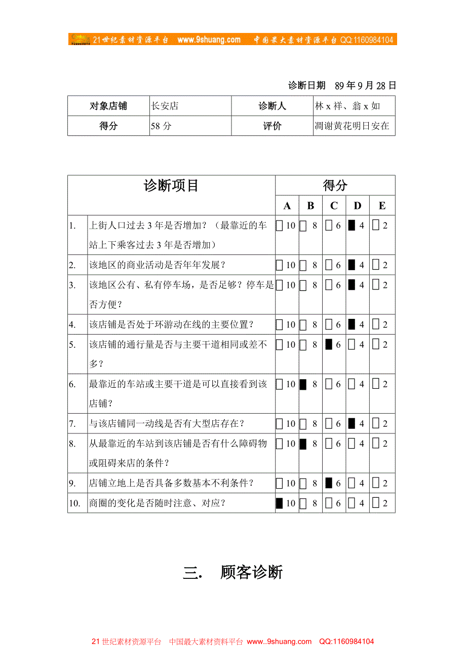 百貨商場競爭者分析（DOC页）_第3页