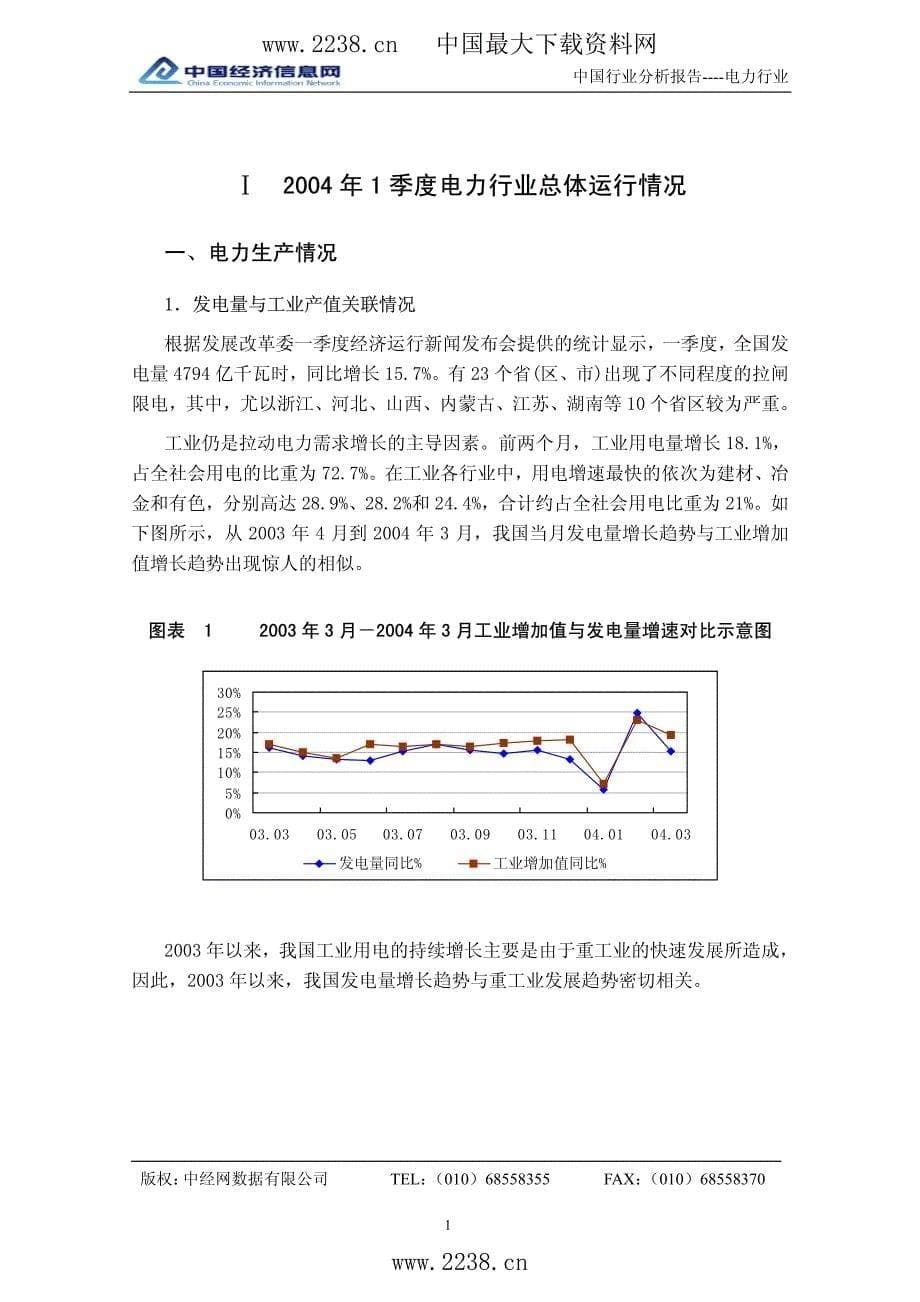 中国电力行业分析报告1季度_第5页