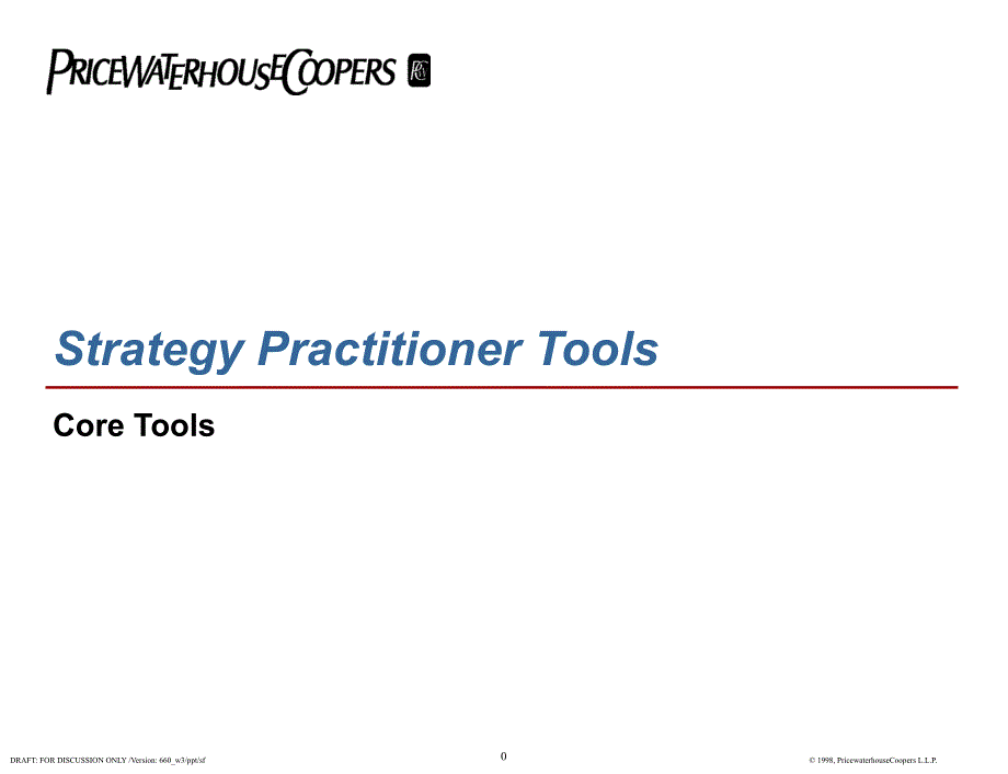 Strategy Practitioner Tools_第1页