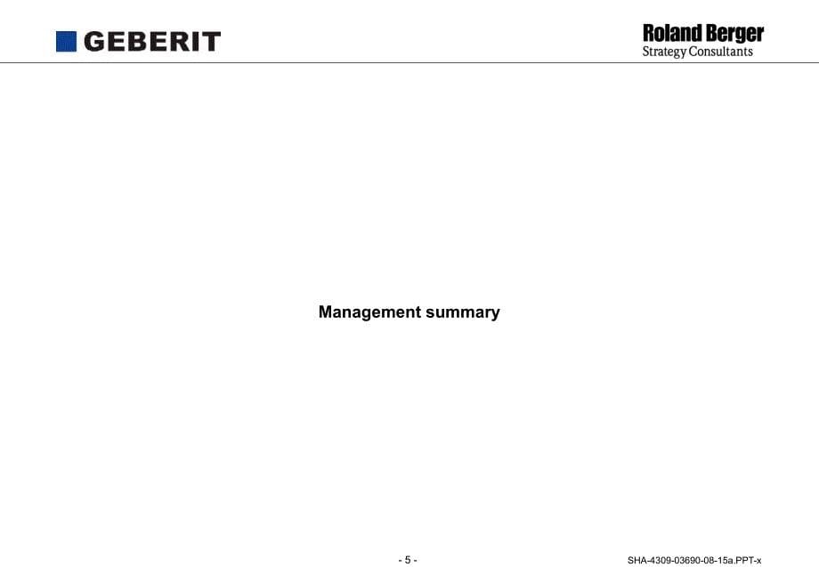 Strategic re-engineering of Geberit China_第5页