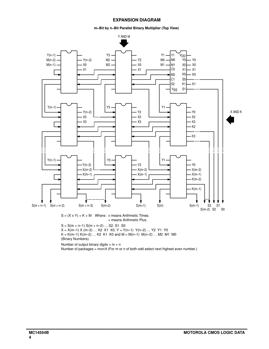 4554 CMOS 22并行二进制乘法器_第4页