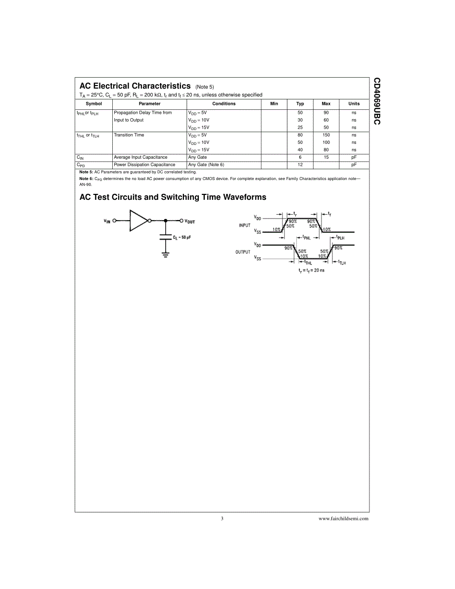 4069 CMOS 六反相器_第3页