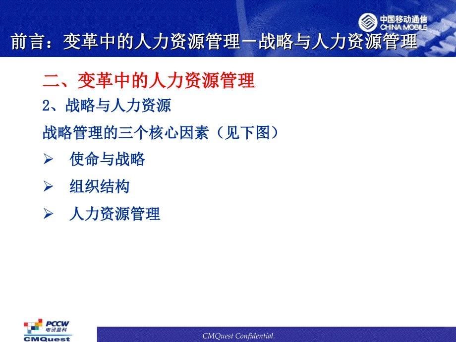HRMS 推广方案介绍_灯片－PCCW-中国移动MIS项目_第5页
