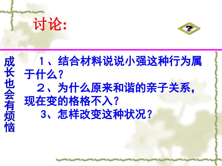 （鲁教版）八年级政治上册 1.2 学会与父母沟通》（2）课件_第3页