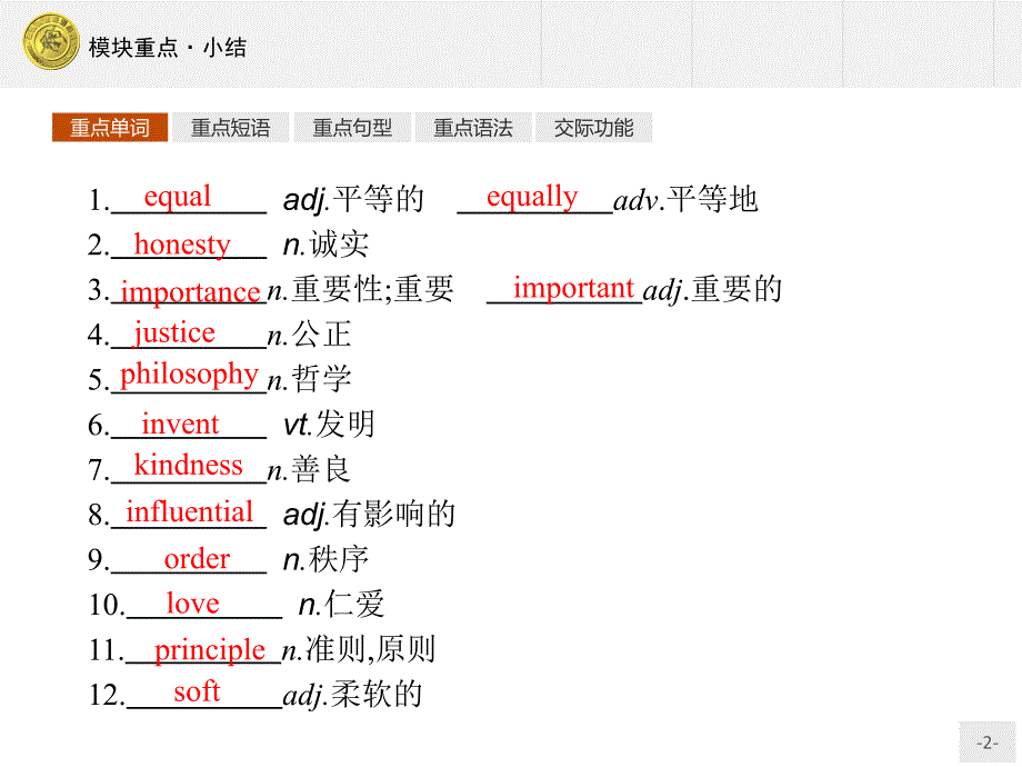 2016学年高一英语外研版必修3课件 模块重点小结5_第2页