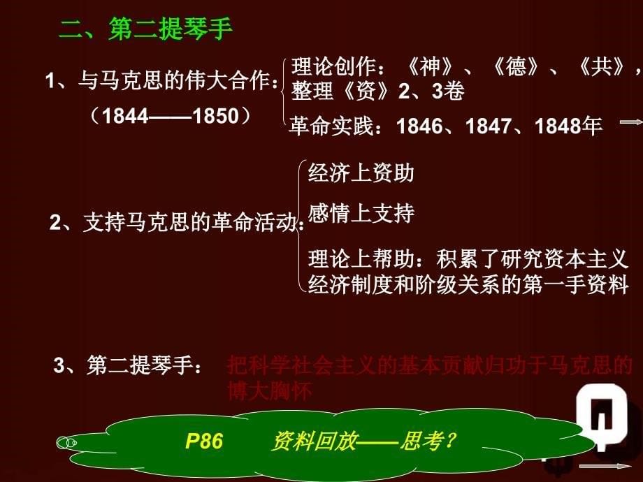 （人教版）历史选修四 5.2《无产阶级革命导师恩格斯》ppt课件（1）_第5页