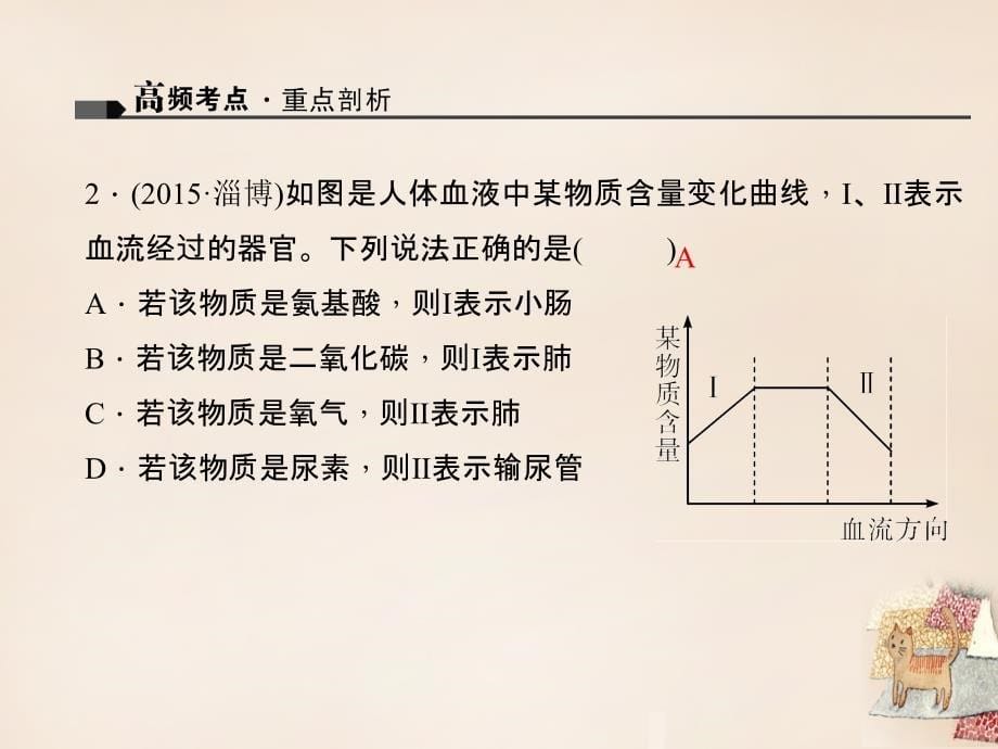 中考生物复习 专题5《生物圈中的人》ppt习题课件_第5页