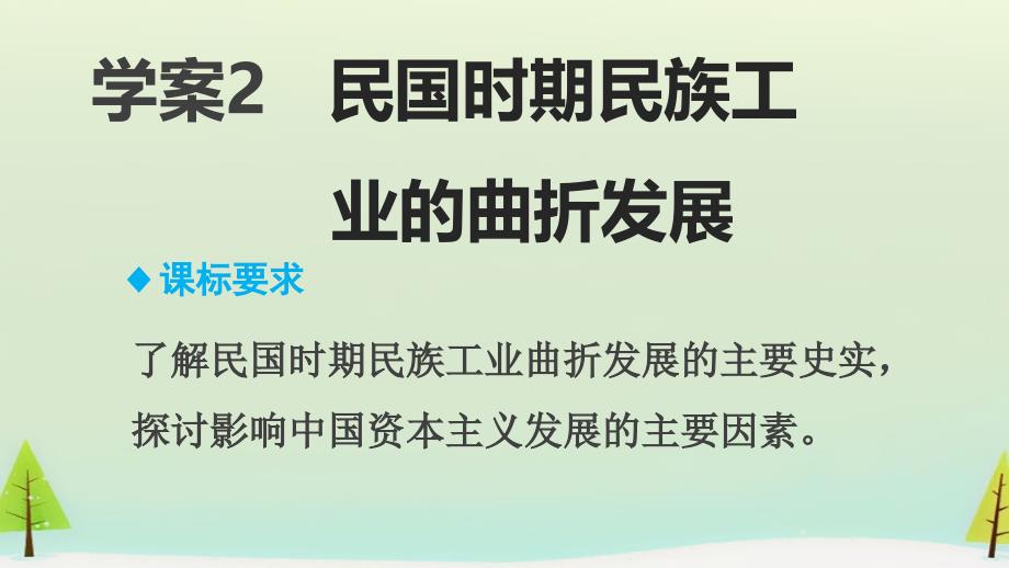 （人民版）必修二 专题（2）《近代中国资本主义的曲折发展》（2）ppt课件_第2页