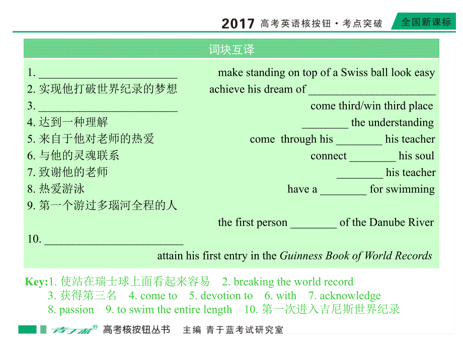 高考英语一轮考点突破 选修9 unit 1 课件_第4页