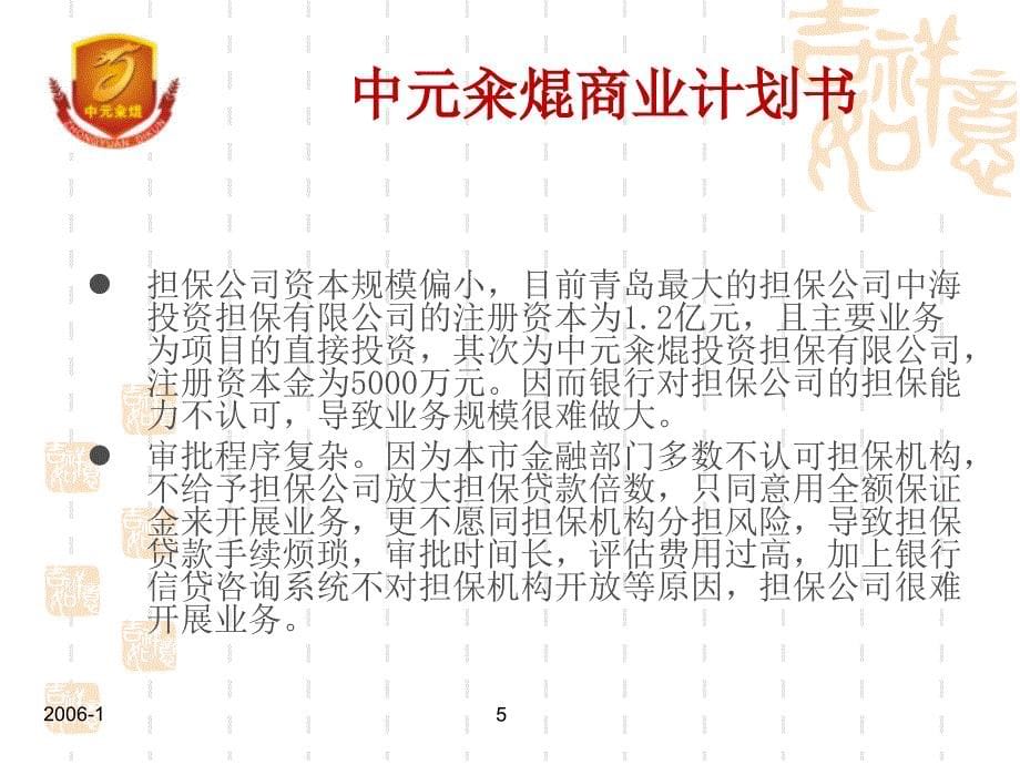 金融投资担保公司商业计划书(ppt31_第5页