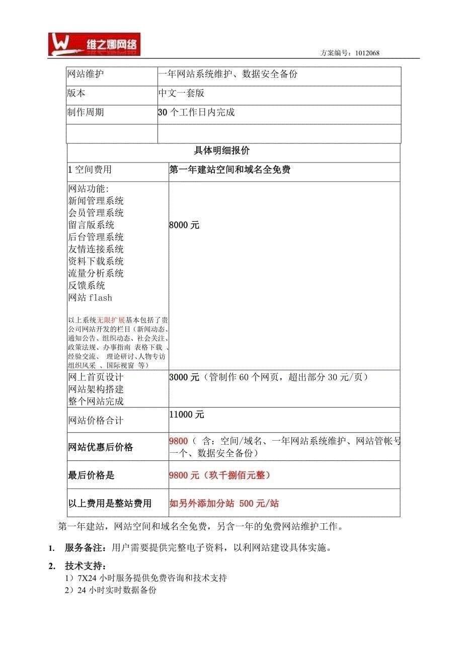 网站建设报价方案_第5页