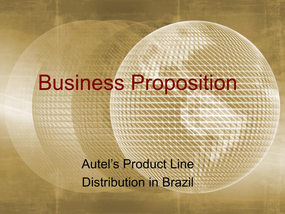 巴西市场商业计划书-英文_第1页