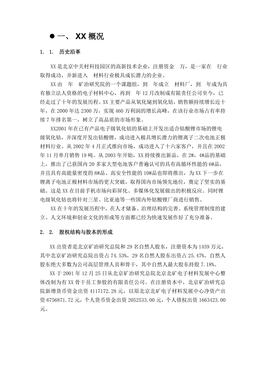 某材料科技有限公司商业计划书_第4页