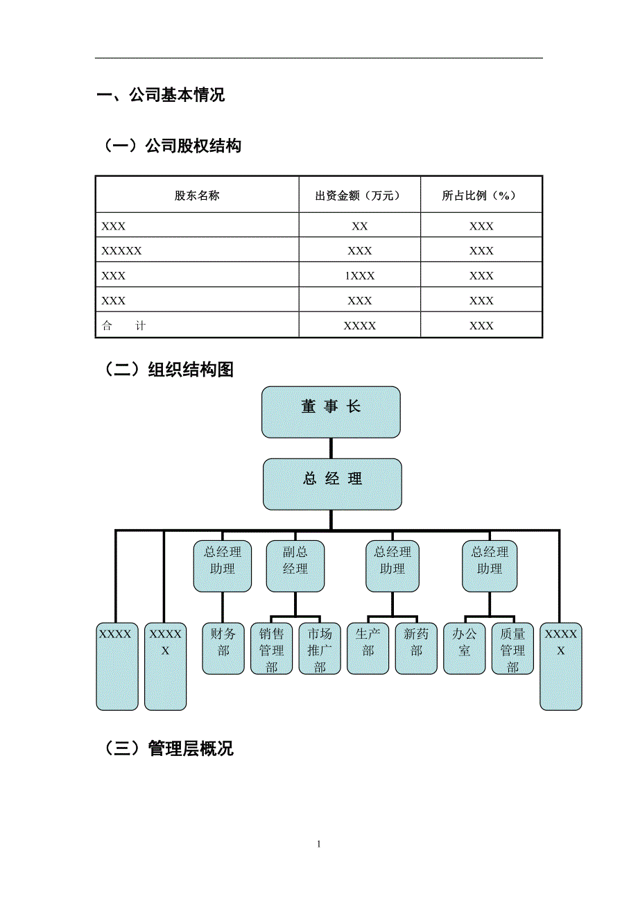 药业有限公司商业计划书（医疗医院商业计划书）_第2页