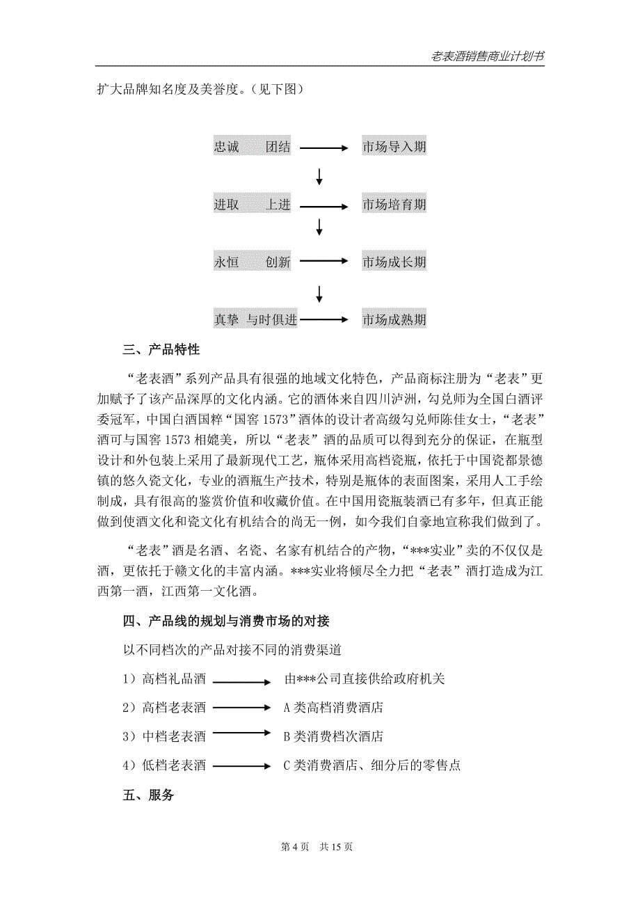 酒类产品商业计划书_第5页