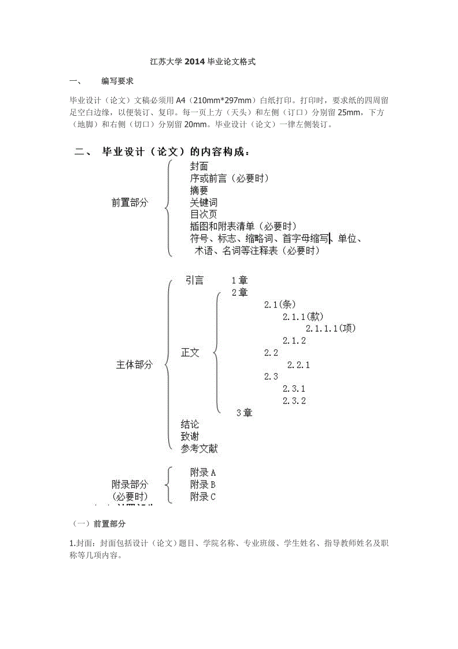 江苏大学2014毕业论文格式_第1页