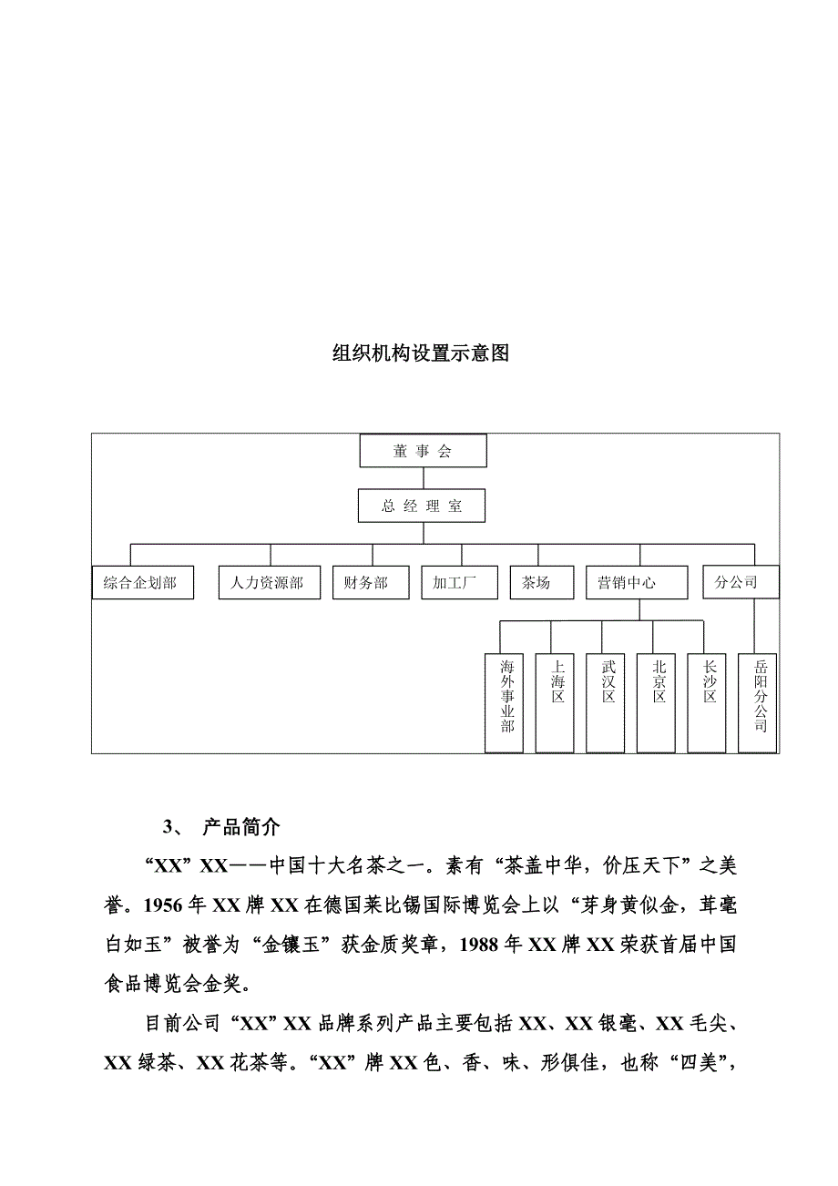 茶业公司（食品行业商业计划书模板）_第4页