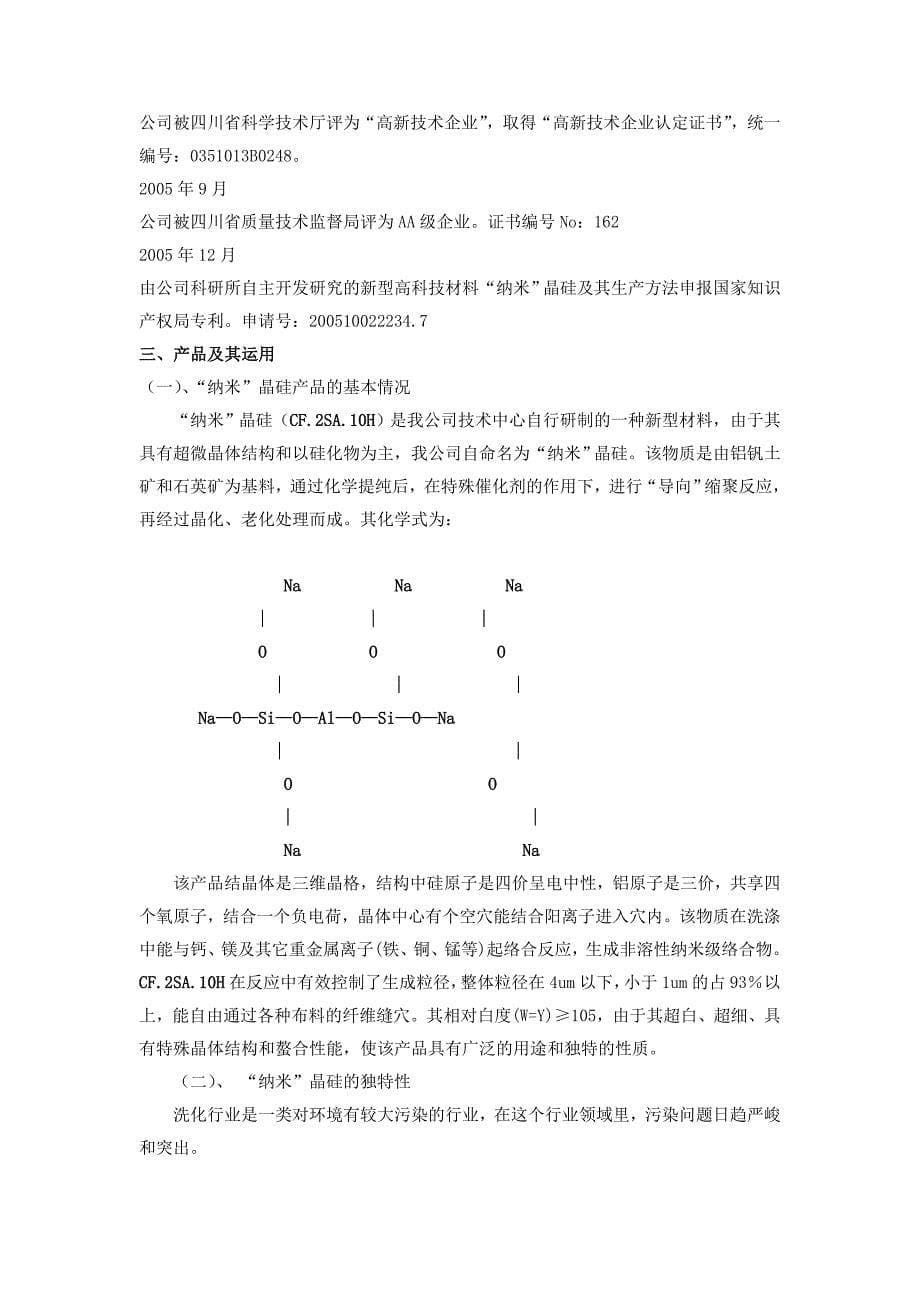 日化公司商业计划书_第5页