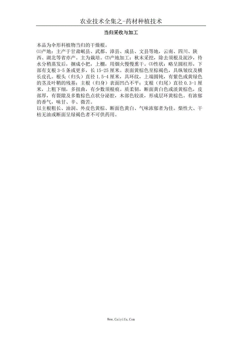 当归采收与加工_第1页