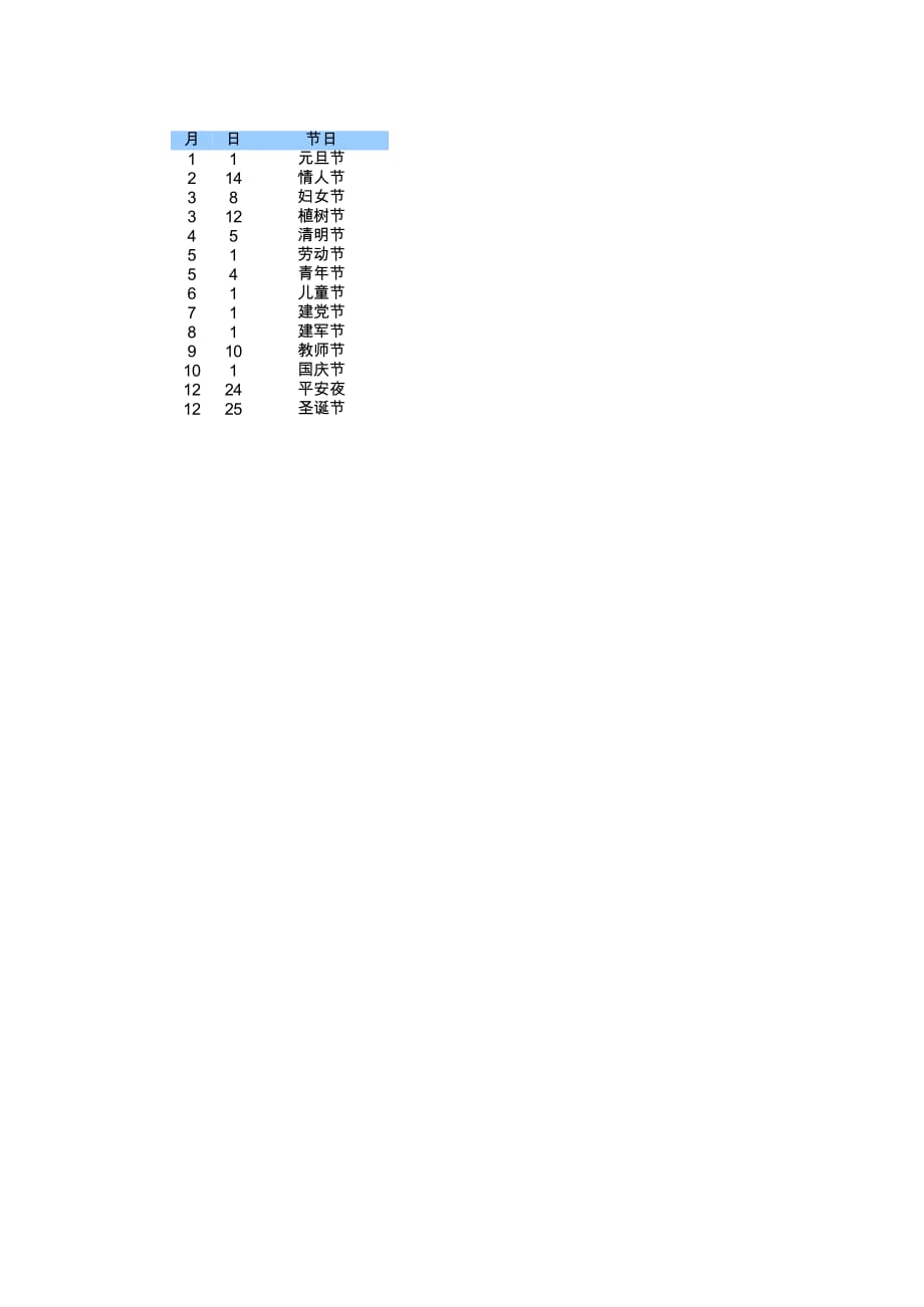 新版神奇万年历（表格模板）_第2页