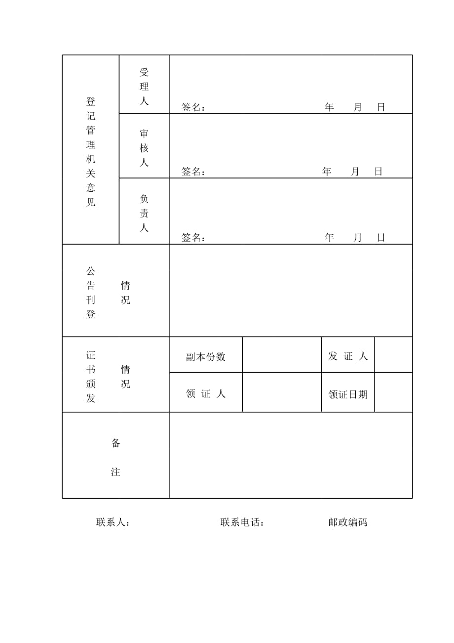 新版事业单位法人设立登记（备案）申请书（表格模板）_第2页