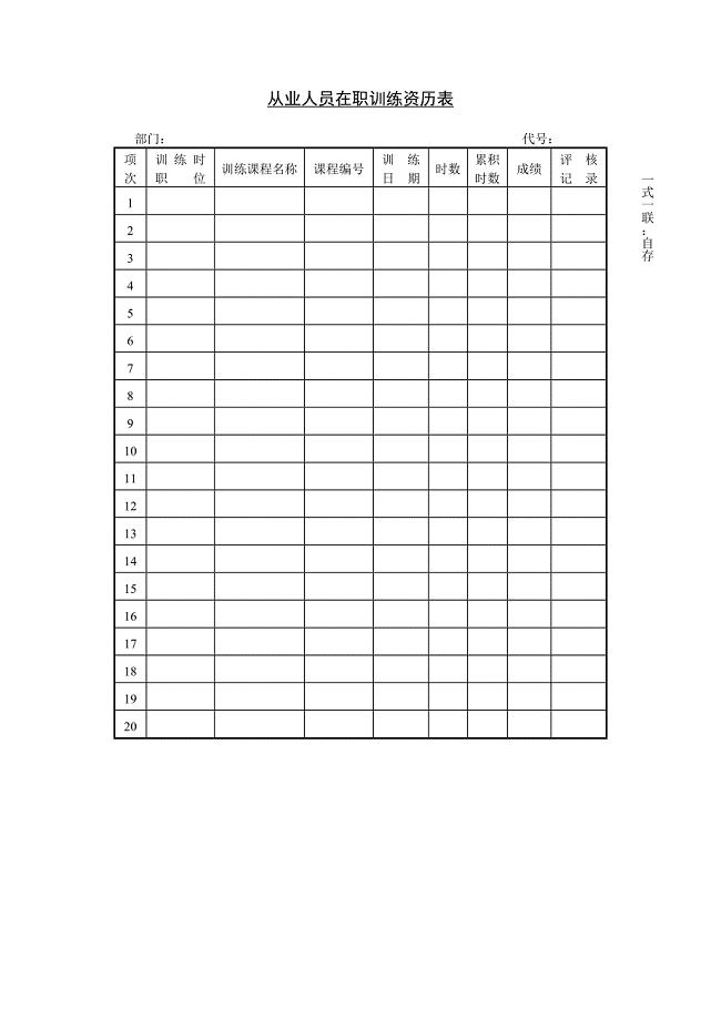 第十二篇 新版从业人员在职训练