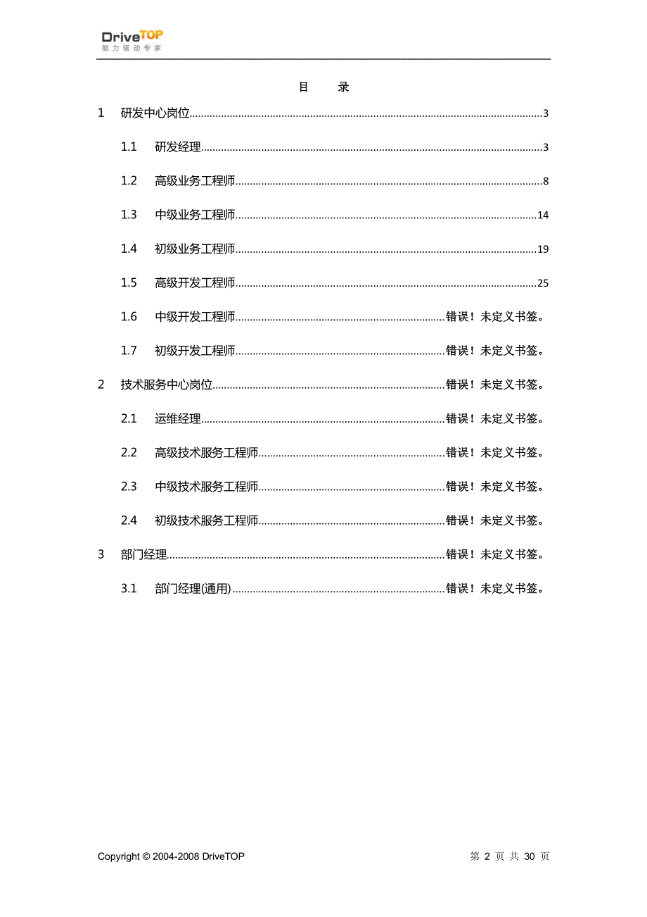 IT公司能力素质模型指导手册（人才测评）_第2页