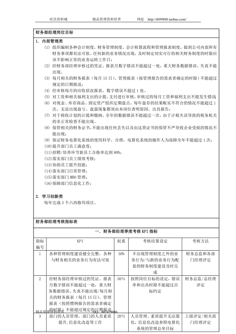 财务部（国安创想新版岗位说明）_第4页