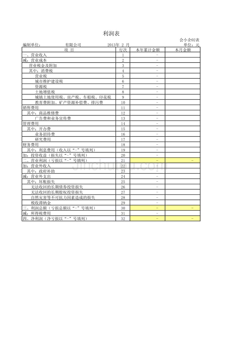 自2013年1月1日起施行 2011版小企业报表格式_第4页